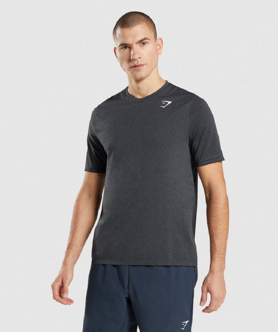 T Shirts Gymshark Arrival Seamless Hombre Negras | CO 3426GSO